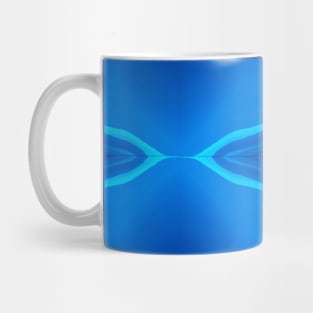 Blue Shades Abstract Marble Pattern Mug